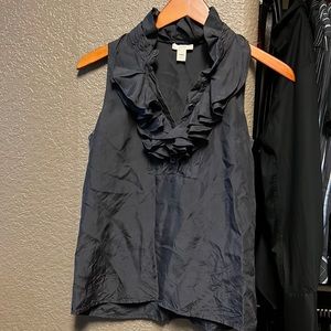 J. Crew Silk Ruffled top